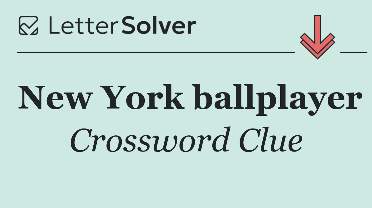 New York ballplayer