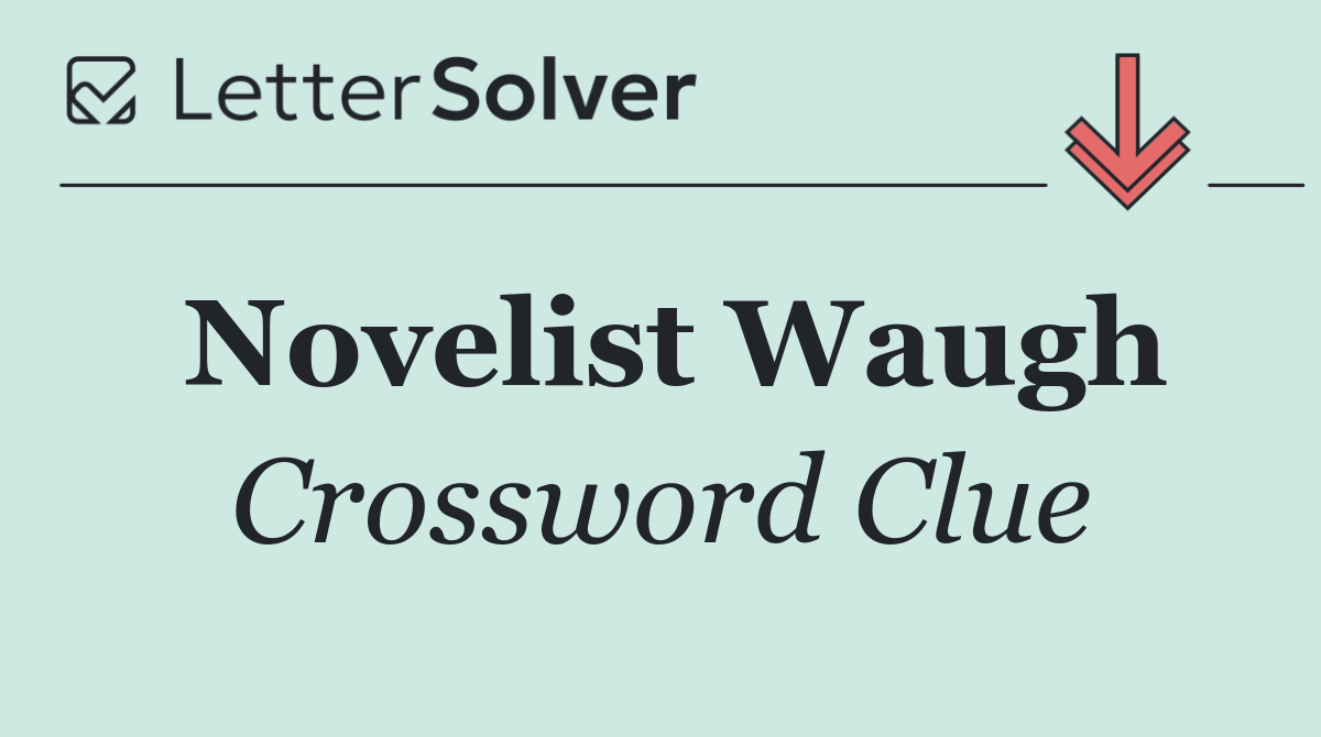Novelist Waugh