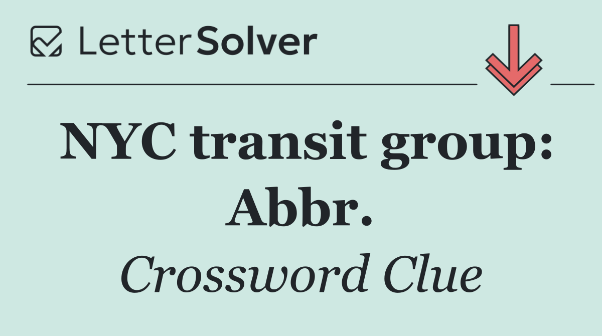 NYC transit group: Abbr.