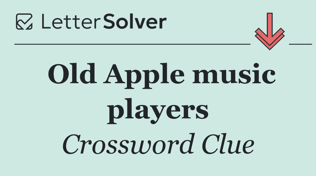 Old Apple music players