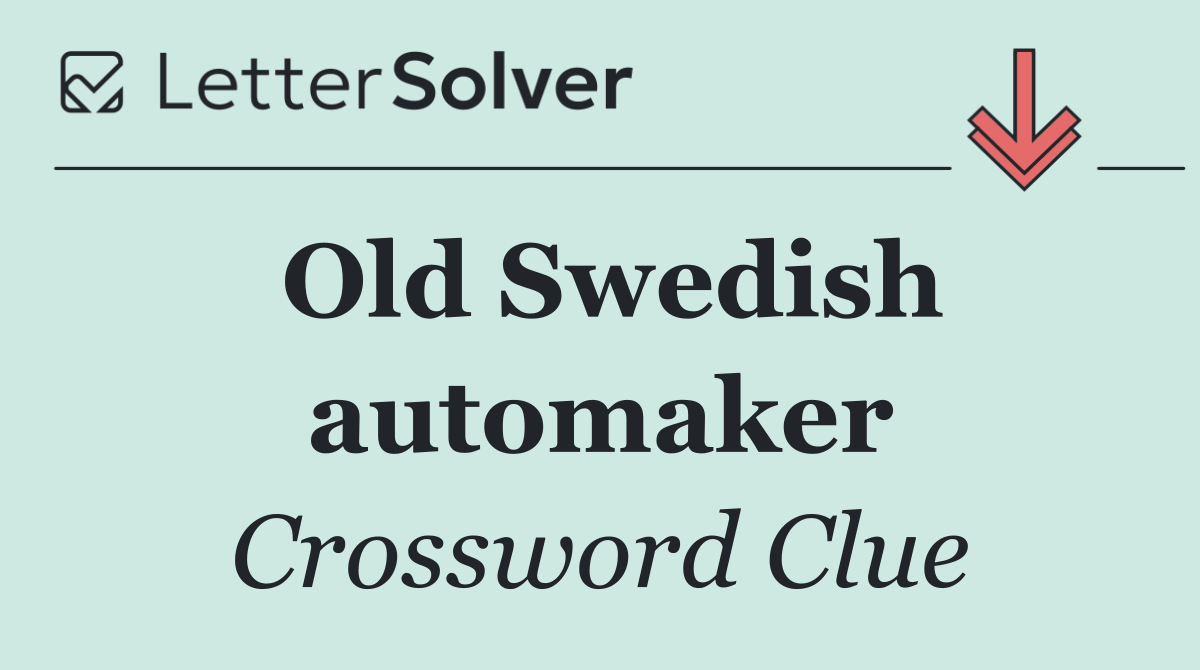 Old Swedish automaker