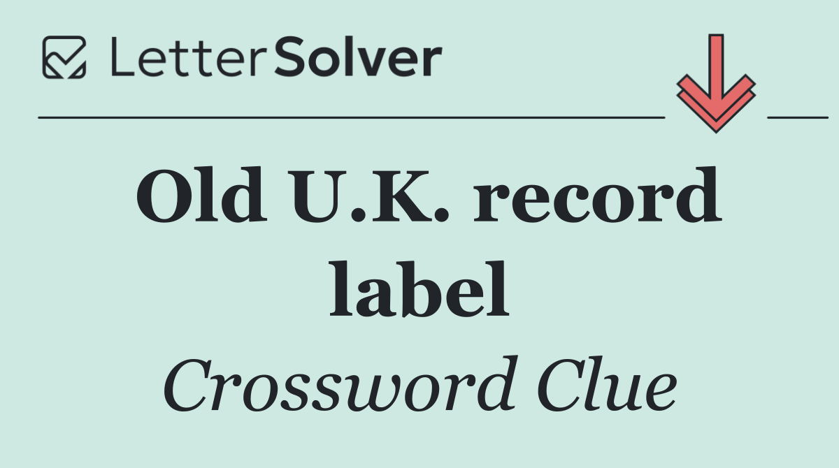 Old U.K. record label