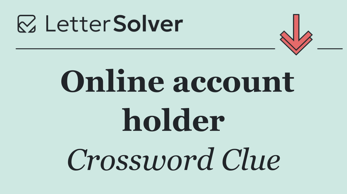 Online account holder