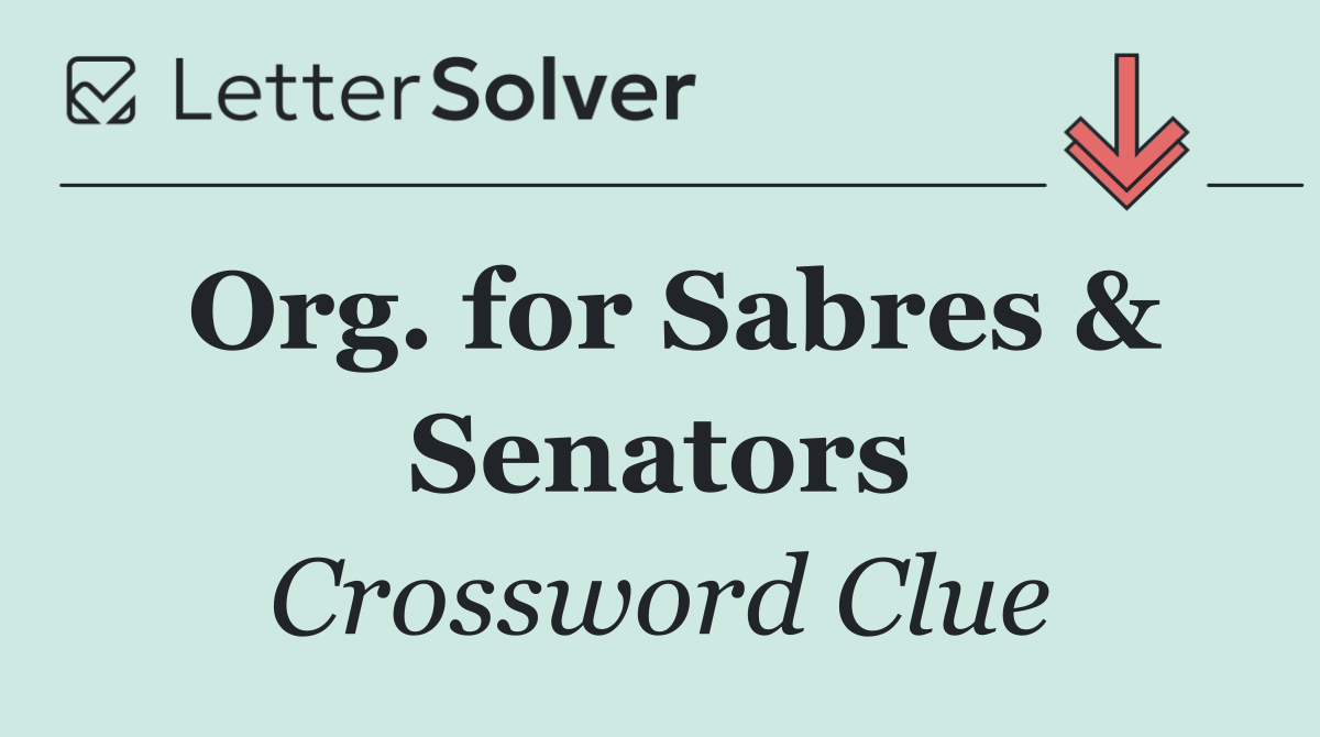 Org. for Sabres & Senators