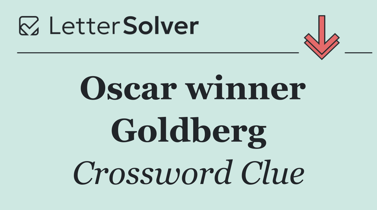 Oscar winner Goldberg