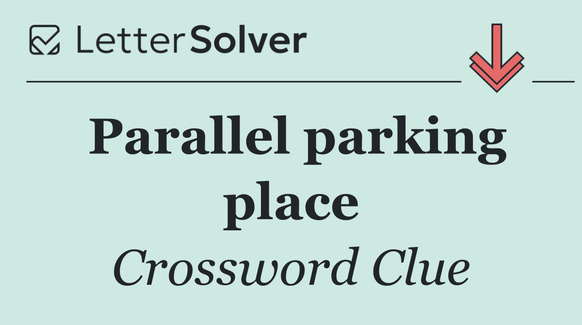 Parallel parking place