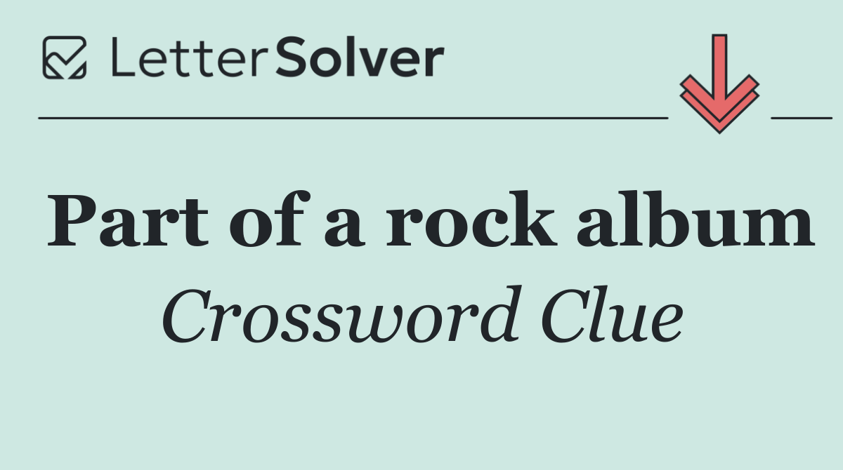 Part of a rock album