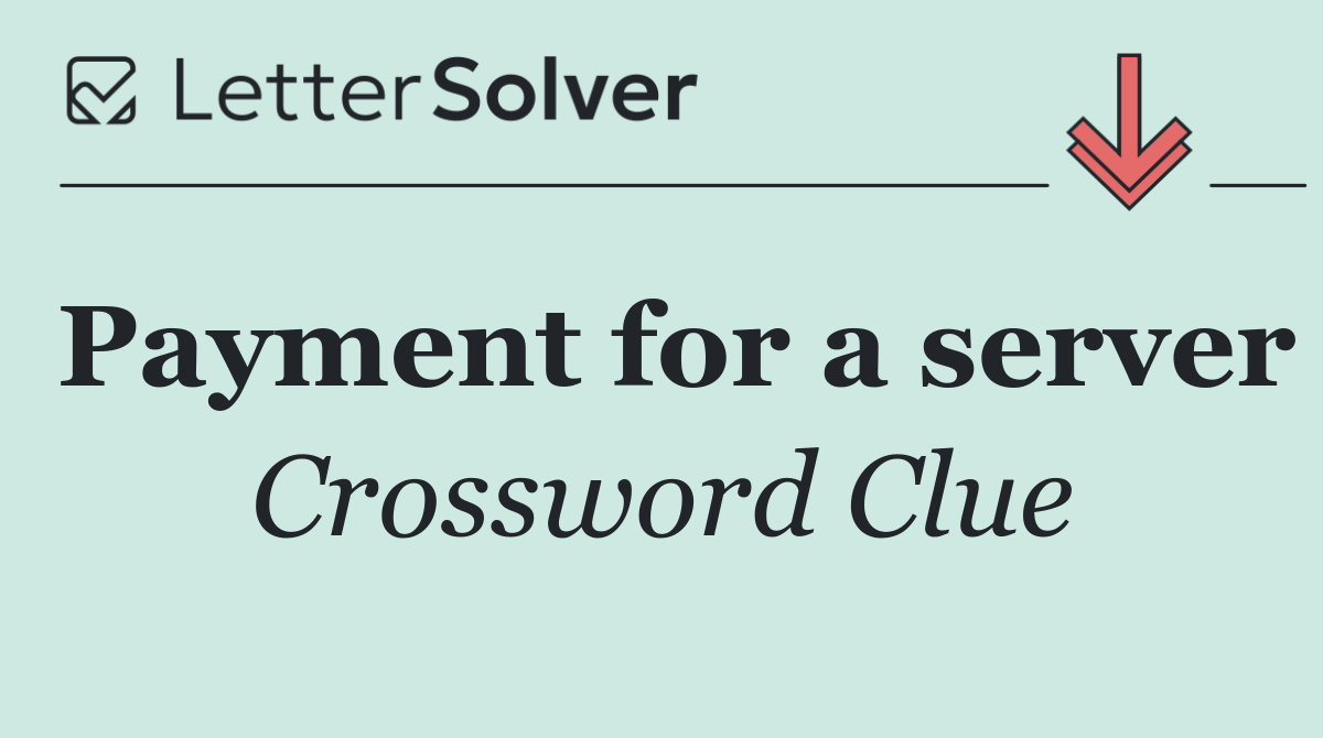 Payment for a server