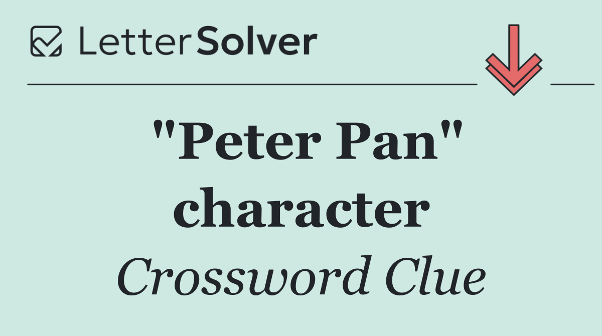 "Peter Pan" character