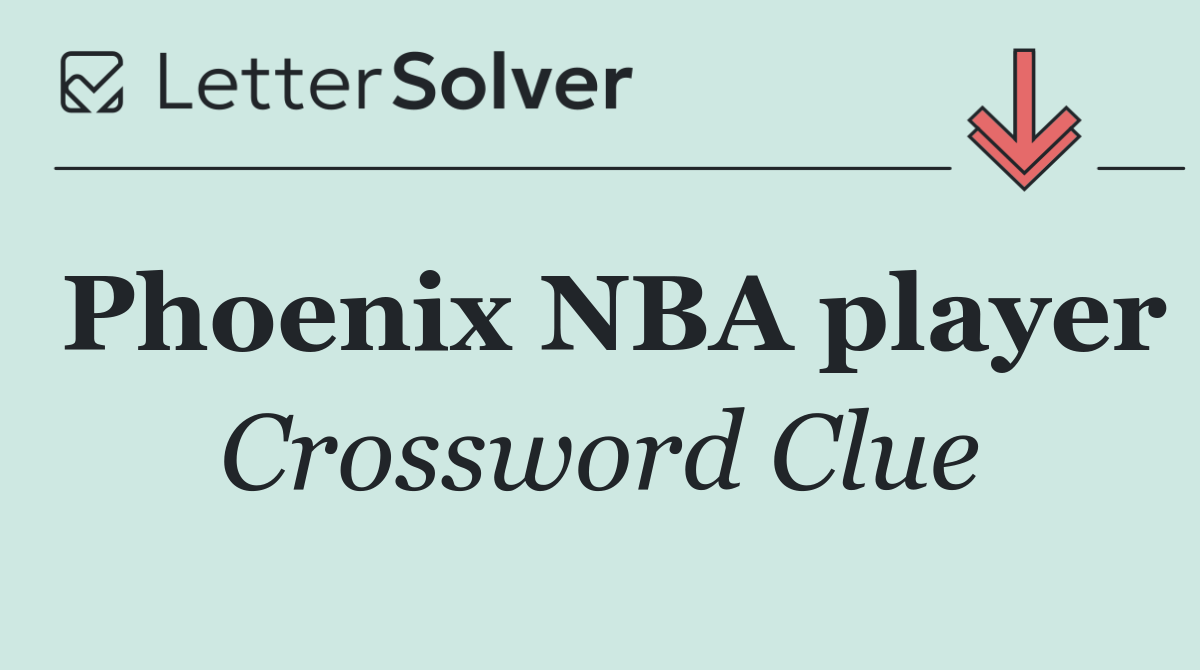 Phoenix NBA player