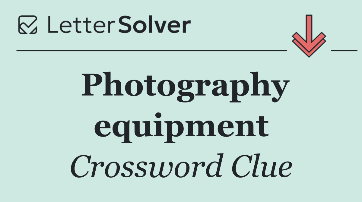 Photography equipment