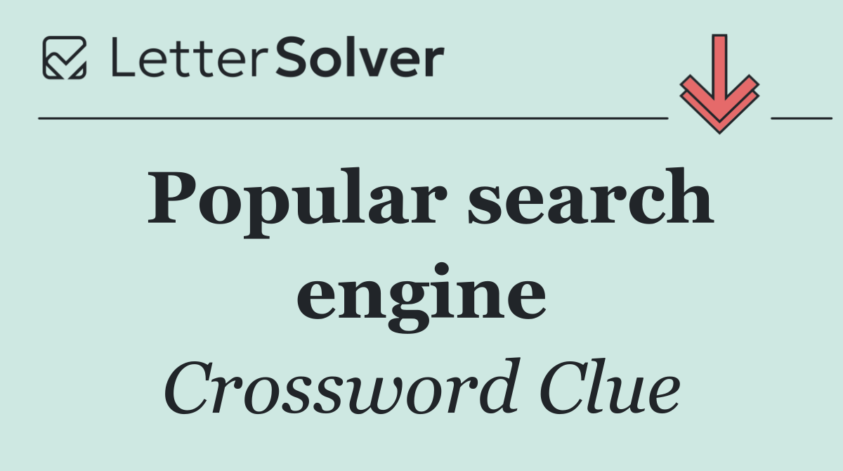 Popular search engine