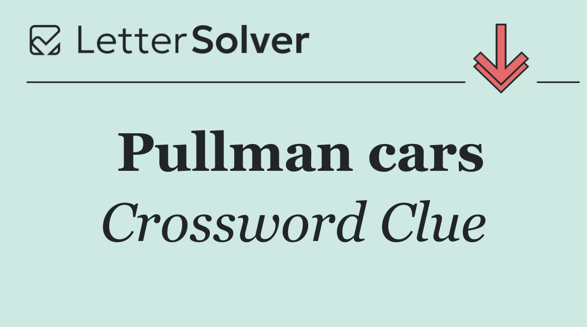 Pullman cars