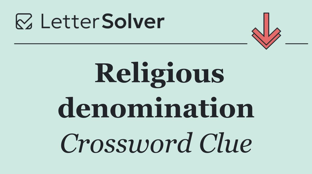 Religious denomination