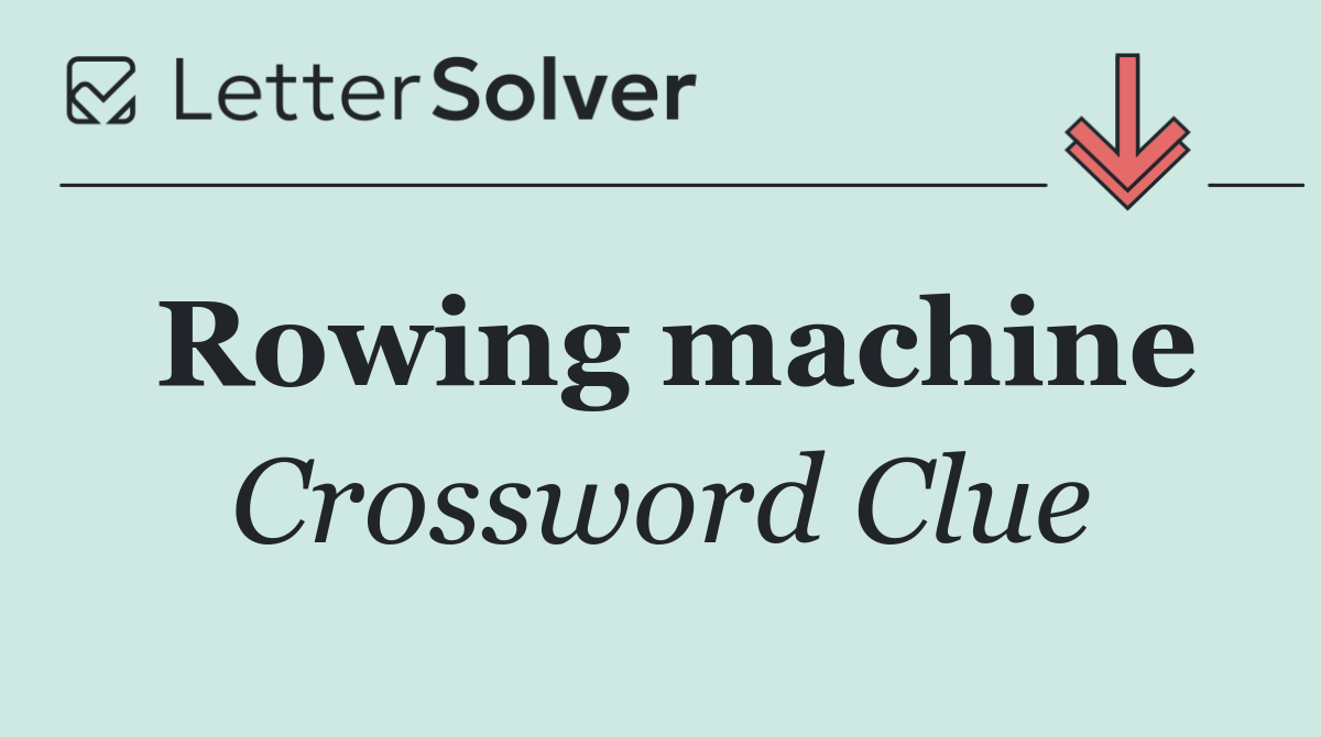 Rowing machine