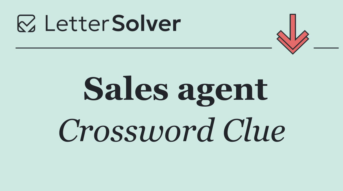 Sales agent