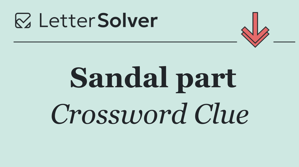 Sandal part