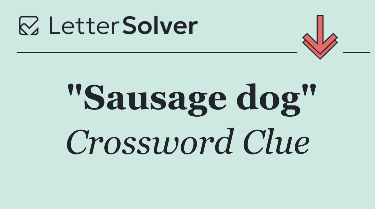 "Sausage dog"