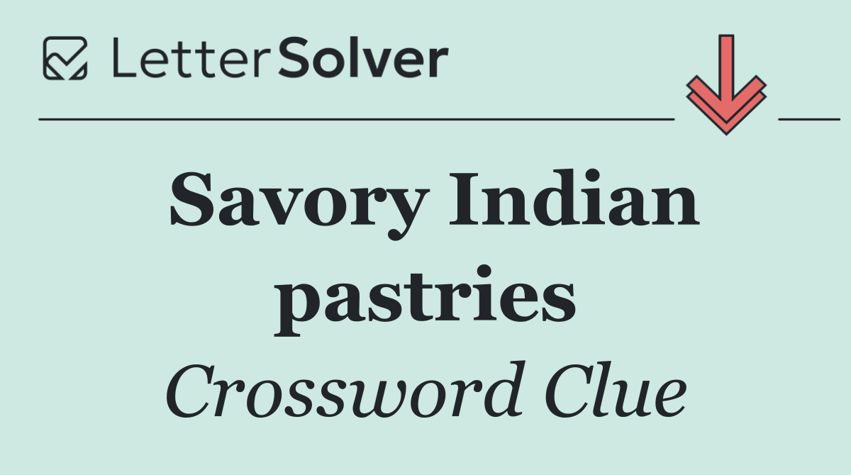 Savory Indian pastries