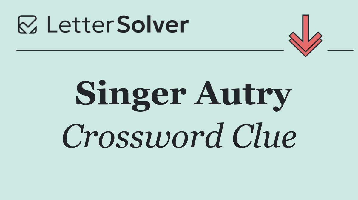 Singer Autry