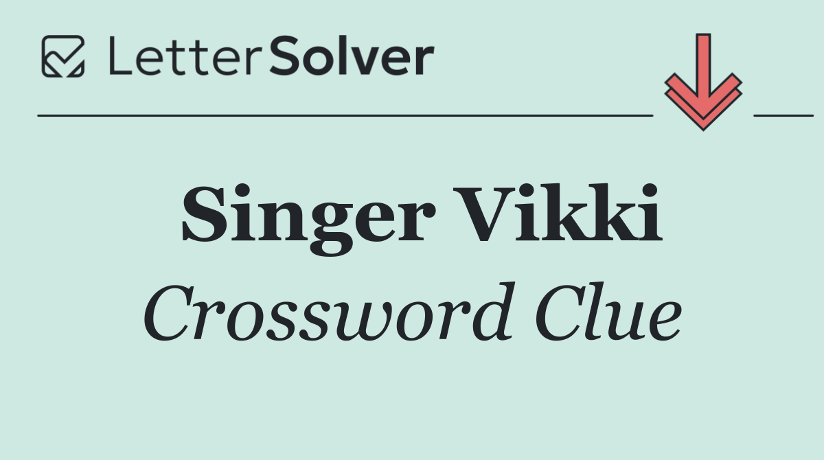 Singer Vikki