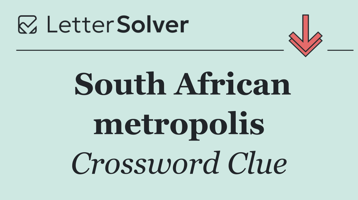 South African metropolis