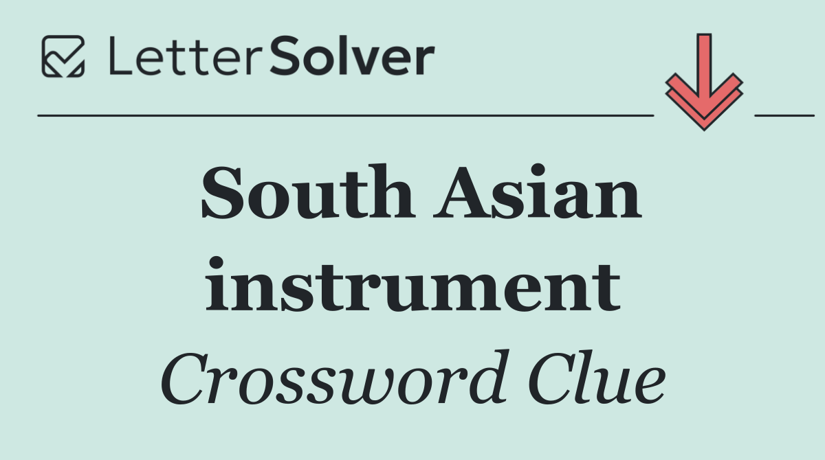South Asian instrument