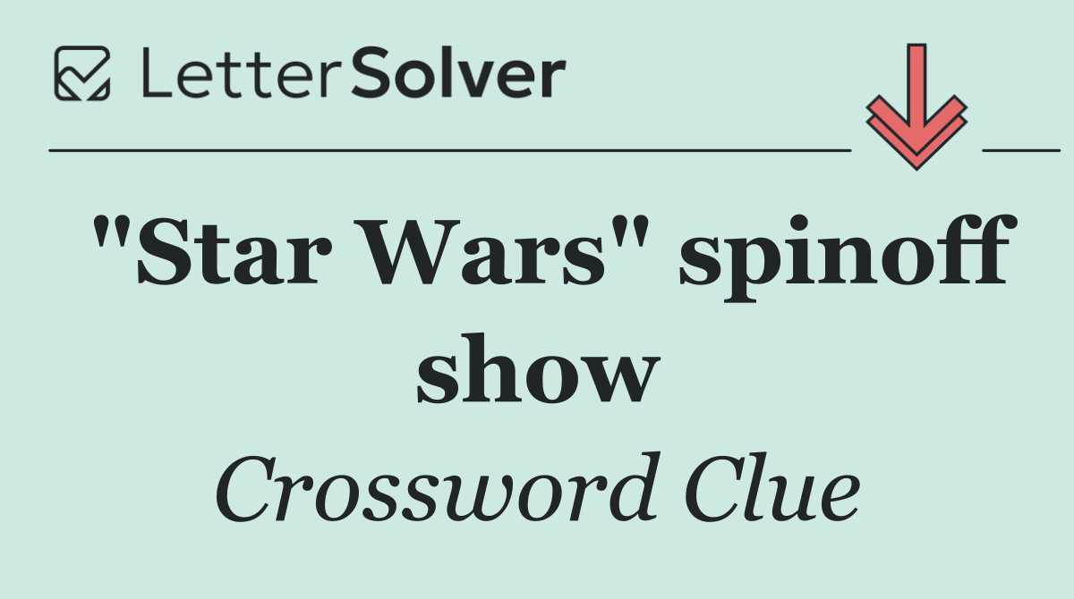 "Star Wars" spinoff show