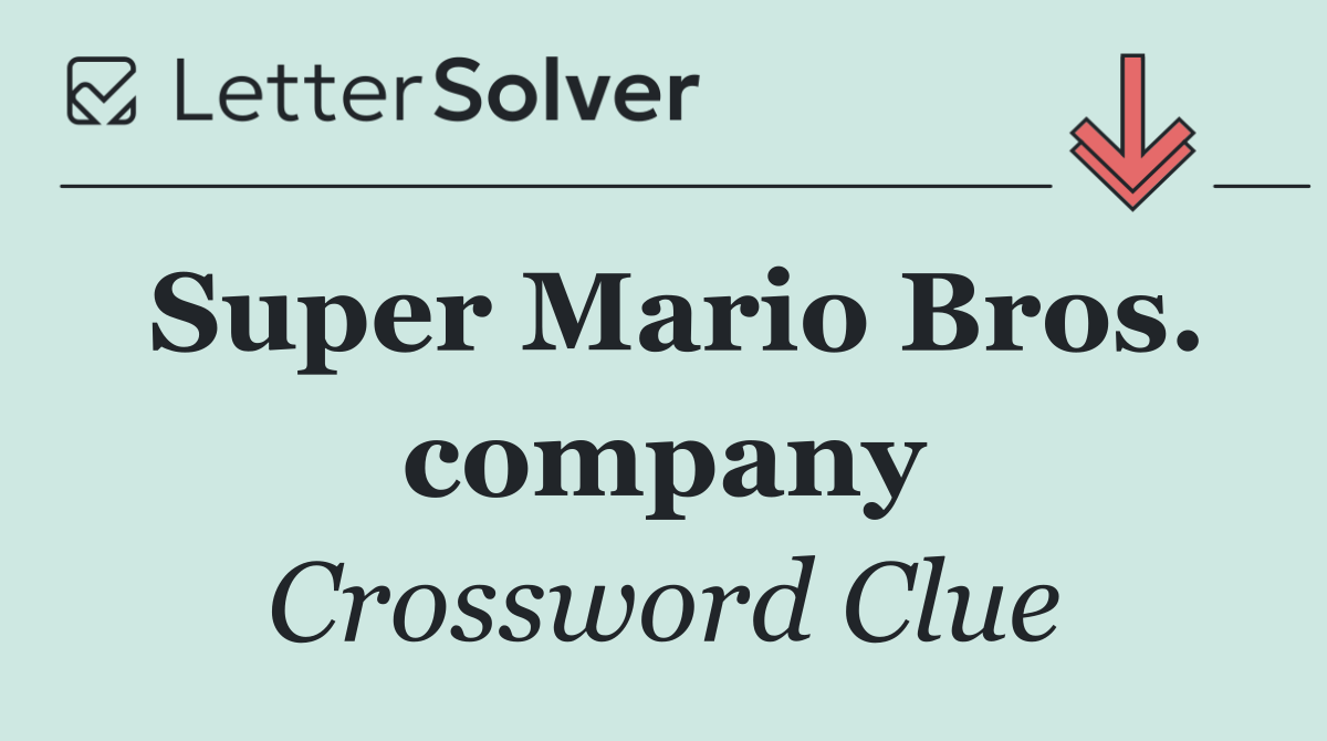 Super Mario Bros. company