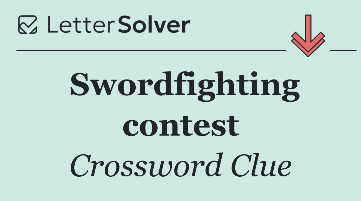 Swordfighting contest