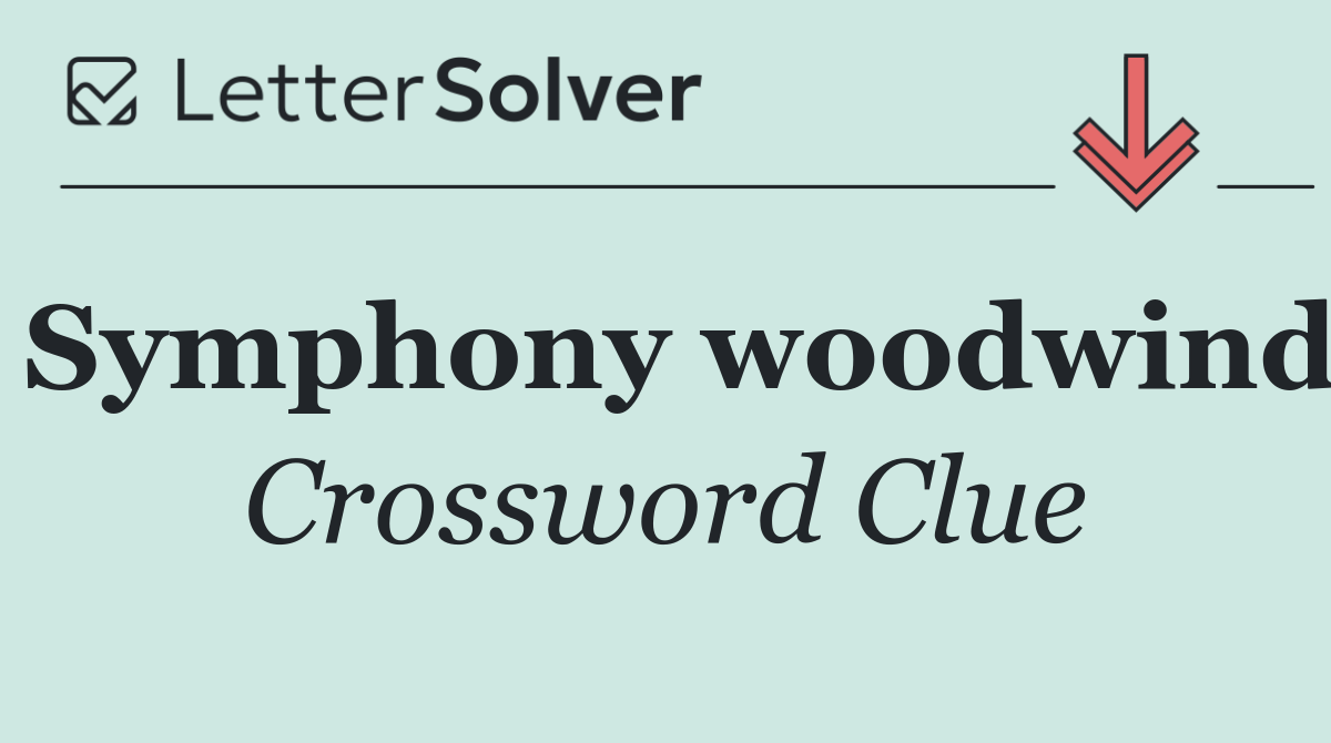 Symphony woodwind