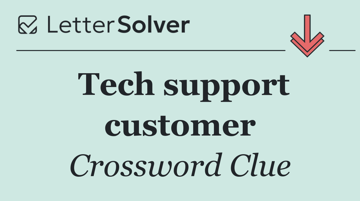 Tech support customer