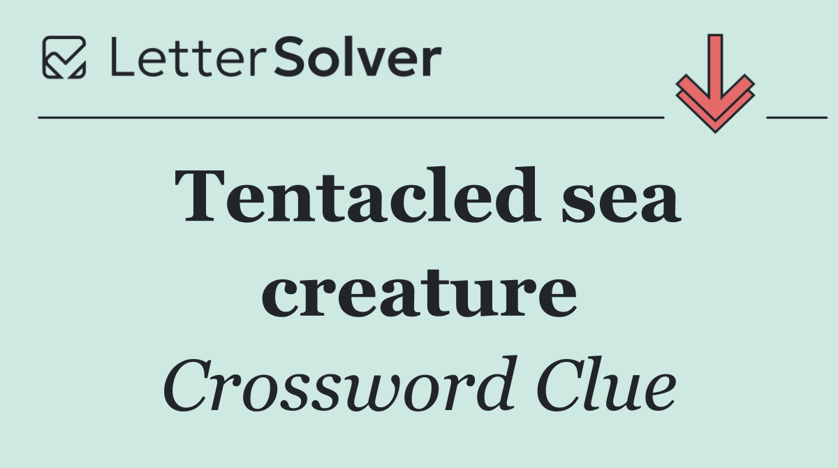 Tentacled sea creature