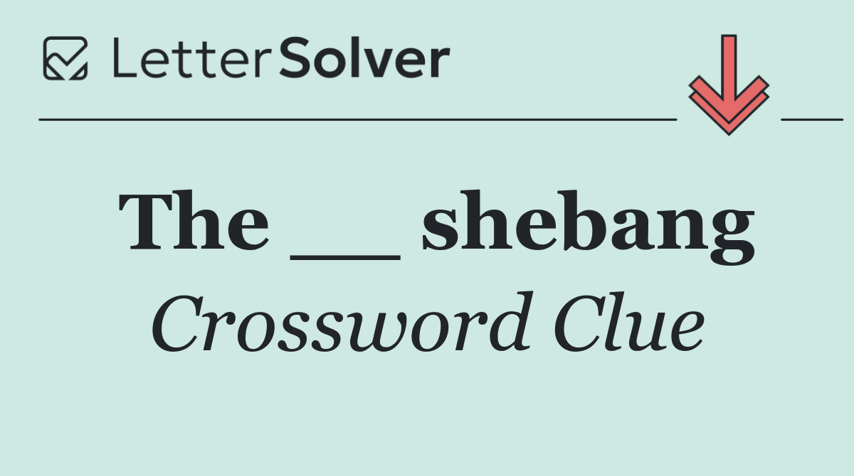 The __ shebang