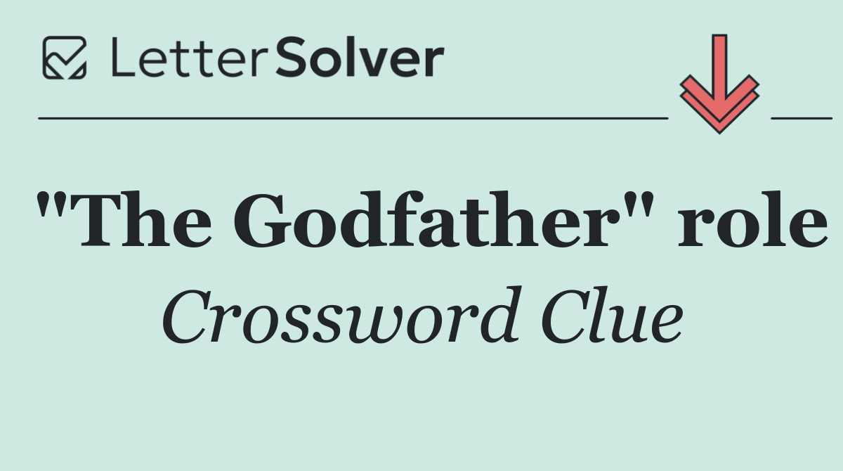 "The Godfather" role