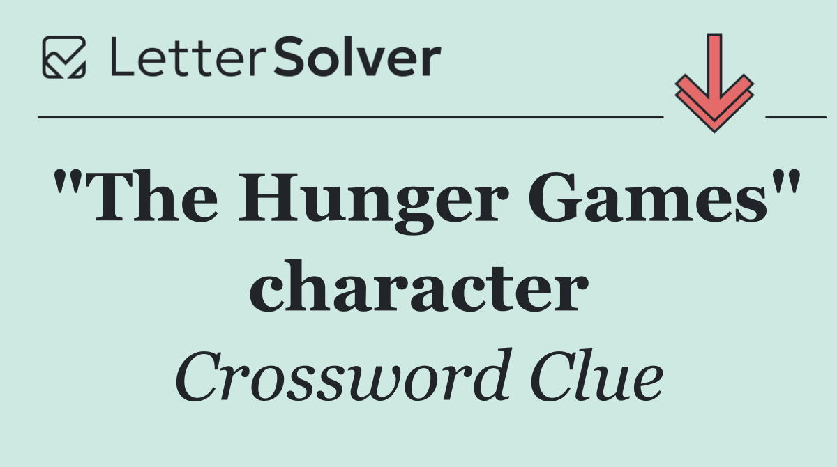 "The Hunger Games" character