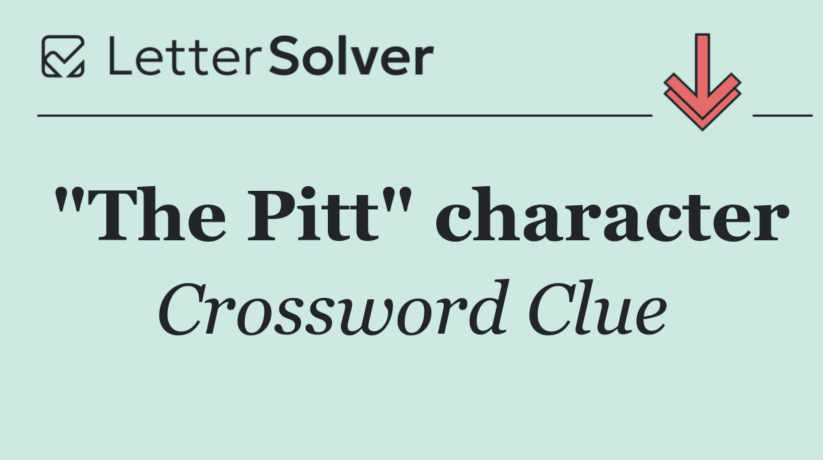 "The Pitt" character