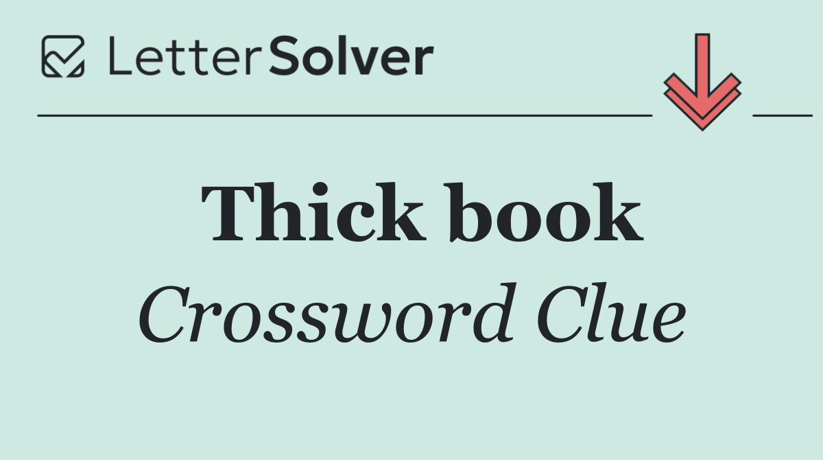 Thick book