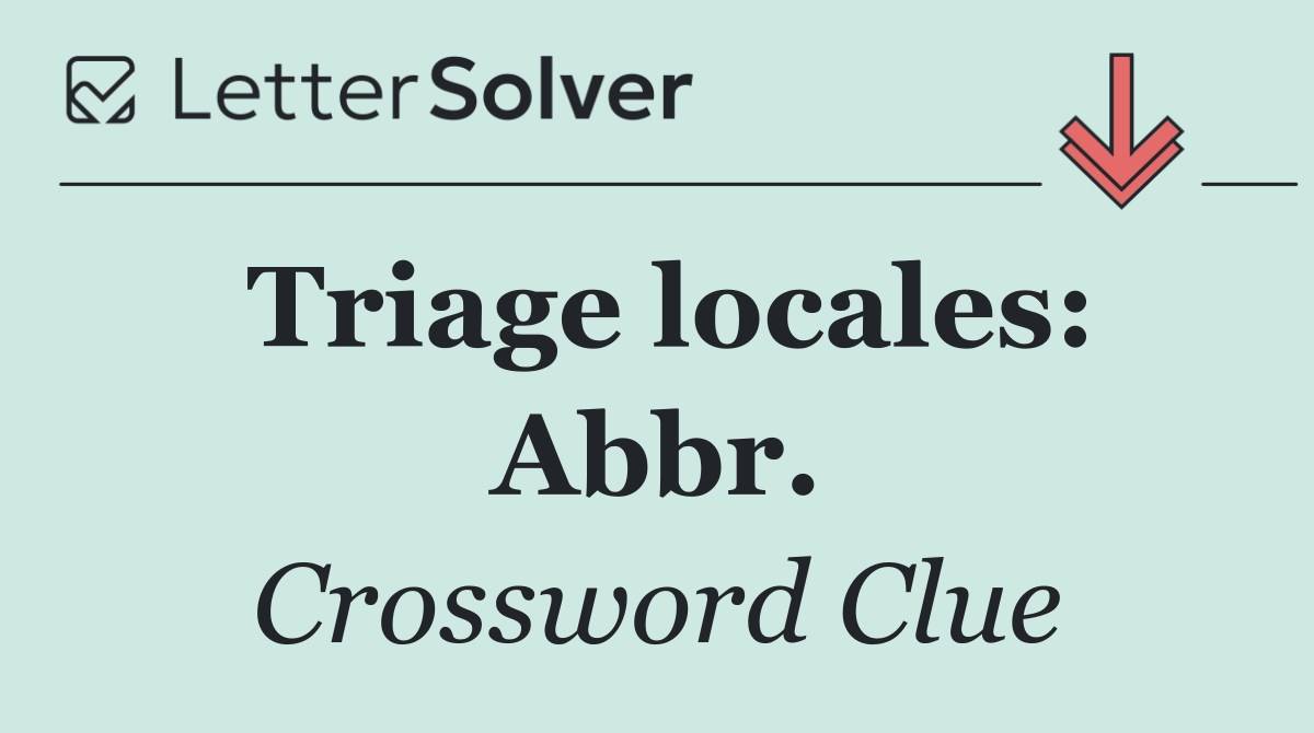 Triage locales: Abbr.