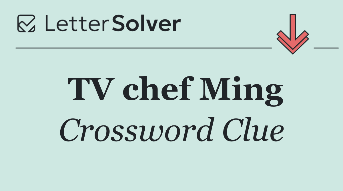 TV chef Ming