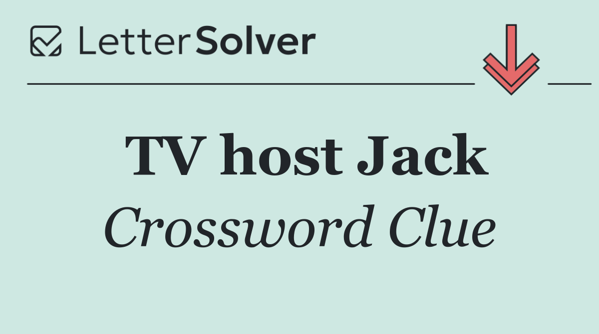 TV host Jack