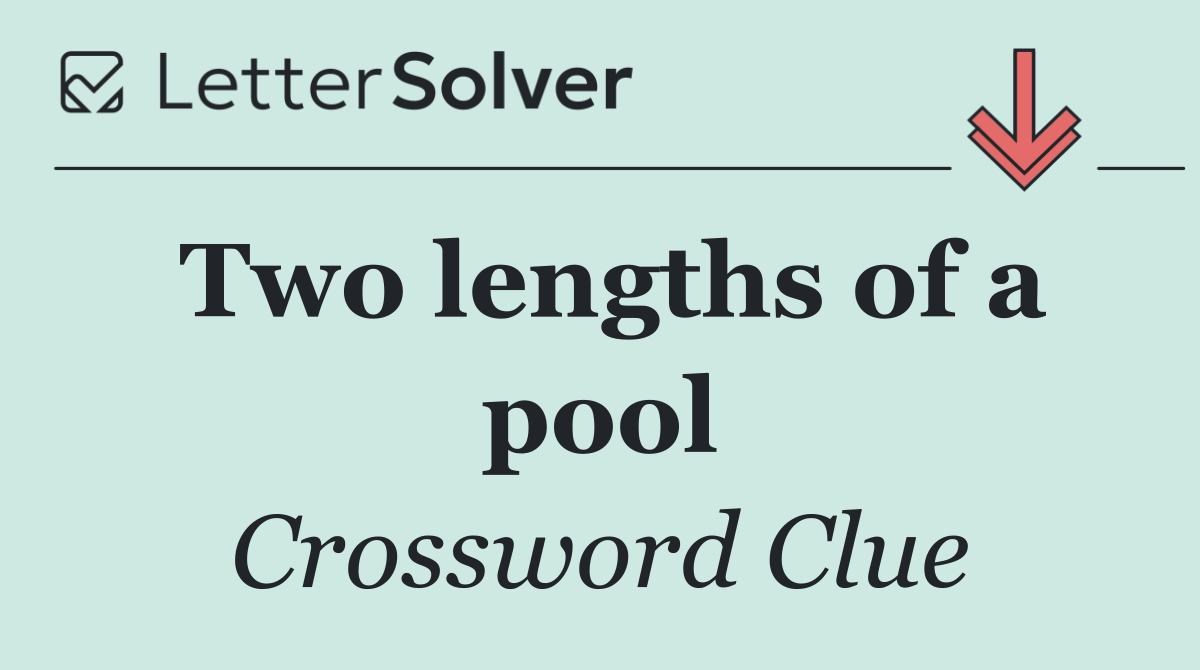 Two lengths of a pool