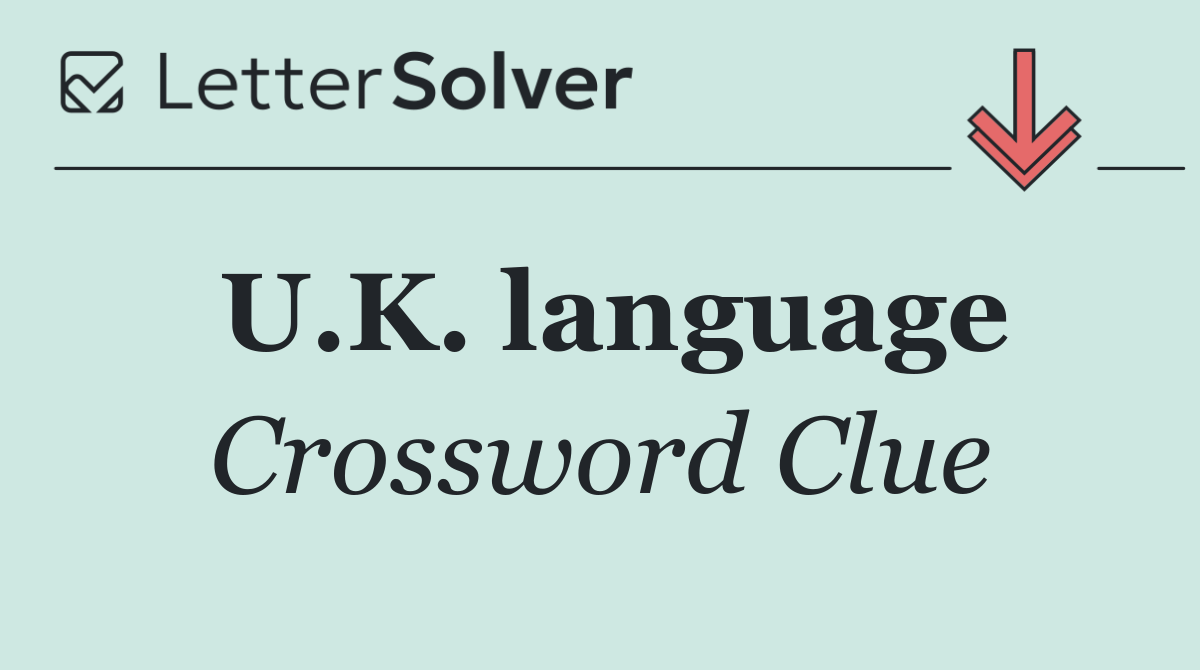 U.K. language