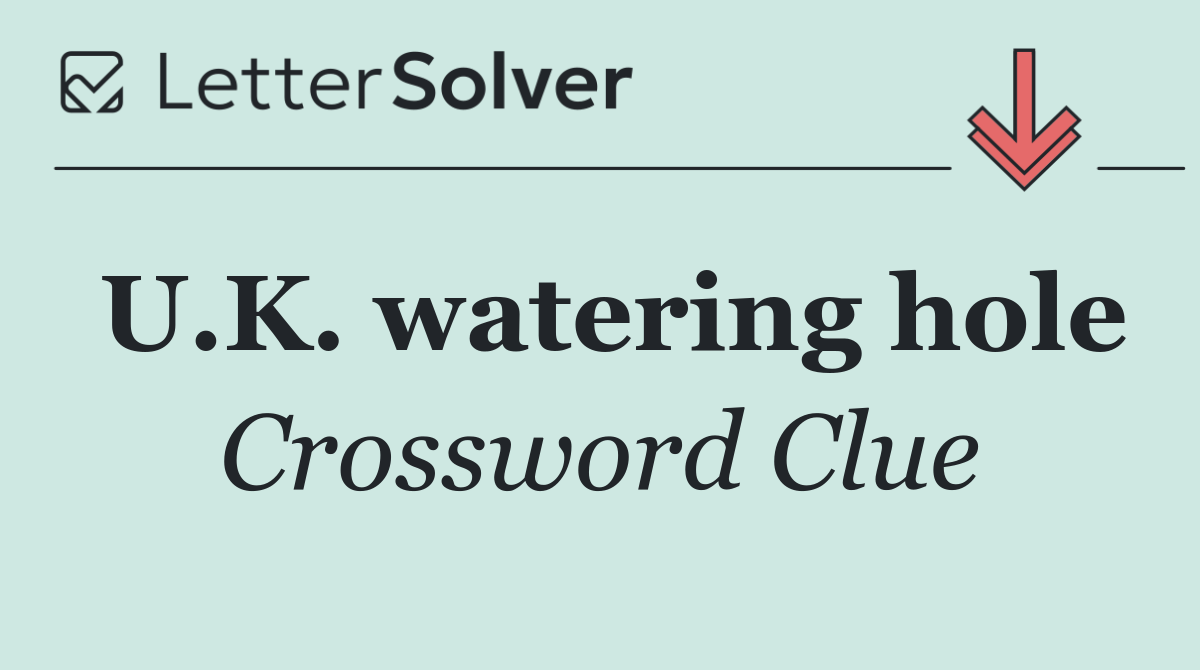 U.K. watering hole