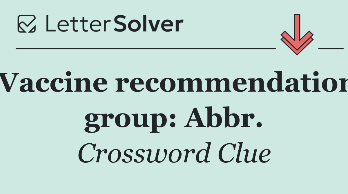 Vaccine recommendation group: Abbr.