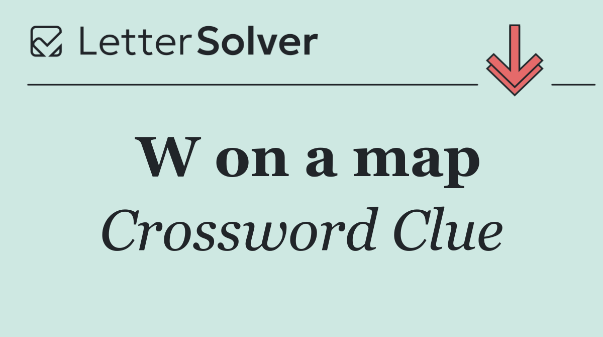 W on a map