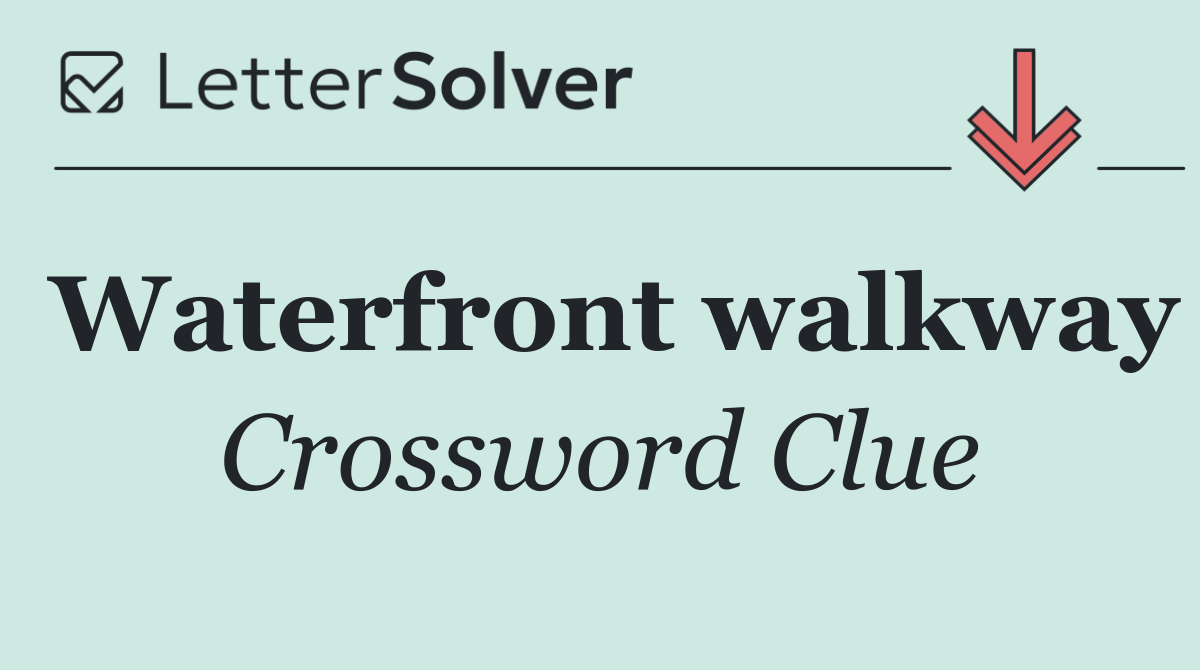Waterfront walkway
