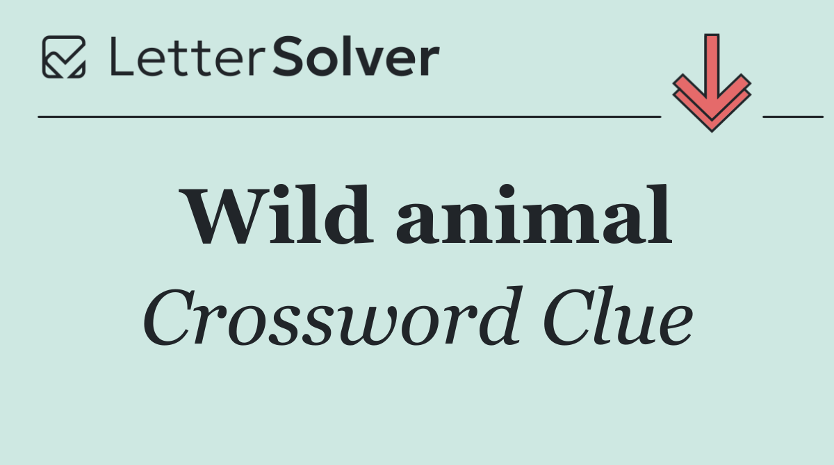Wild animal