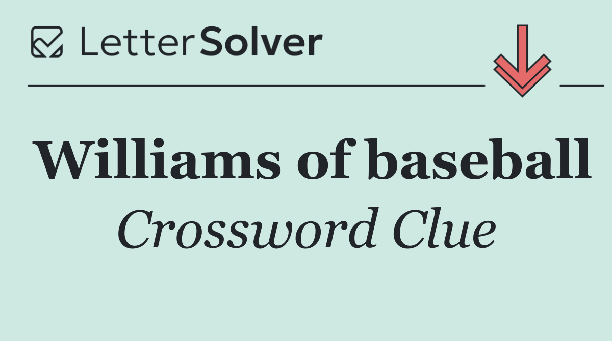 Williams of baseball
