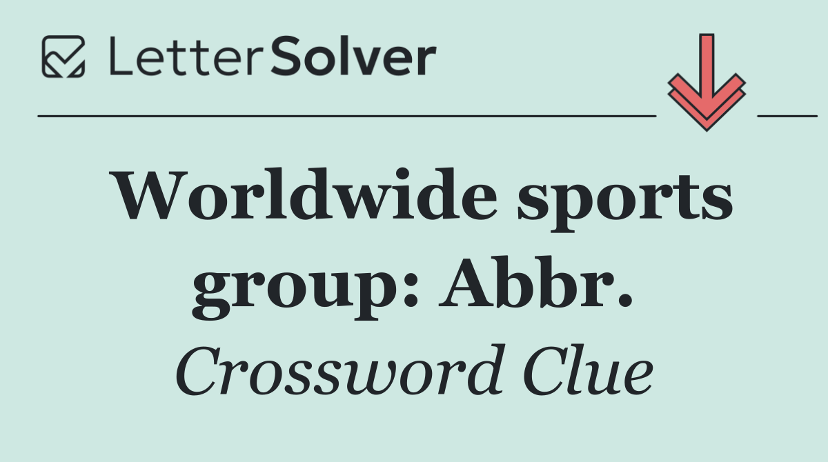 Worldwide sports group: Abbr.